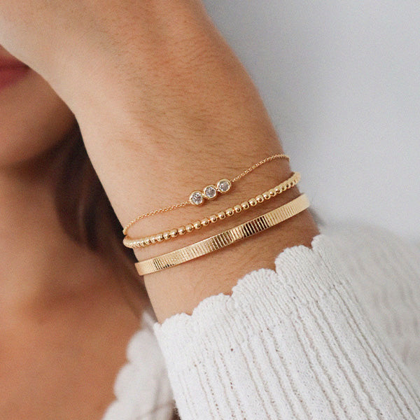 Elegant Gold Layered Bracelet Set for Women